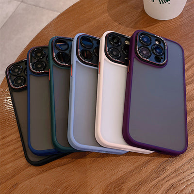 Funda Protectora con Aro Metálico y Acabado Mate Satinado