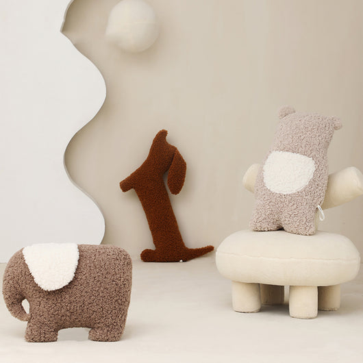 Almohada Peluche Perro Salchicha Adorable para el Hogar - Image 11