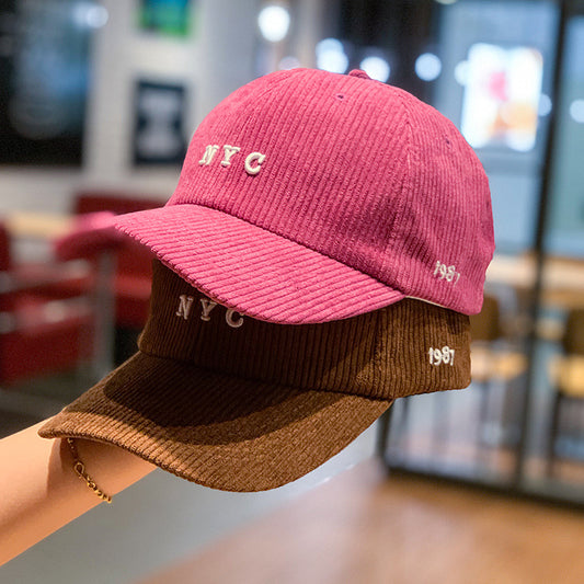 Gorra de Béisbol Pana Retro Unisex - Estilo Británico Clásico