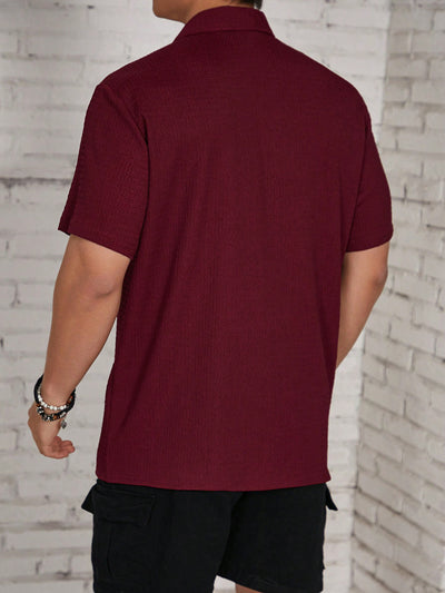 Camisa Casual Retro Resort con Cuello Solapa para Hombre - Image 33