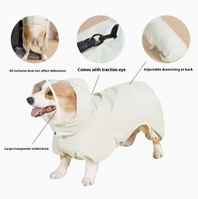Impermeable para Perros de Cuatro Patas Resistente al Agua - Image 11