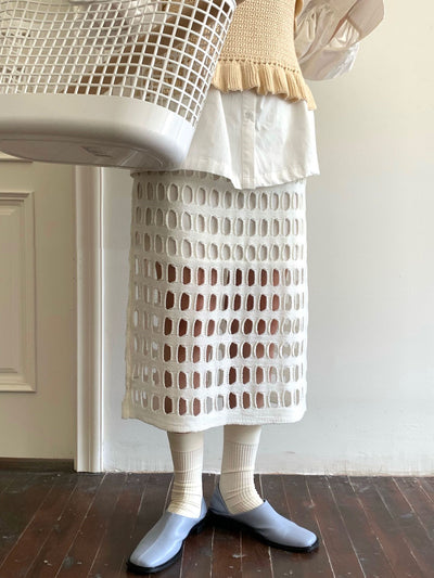 Falda Hueca Francesa para Mujer - Diseño Calado Elegante - Image 5