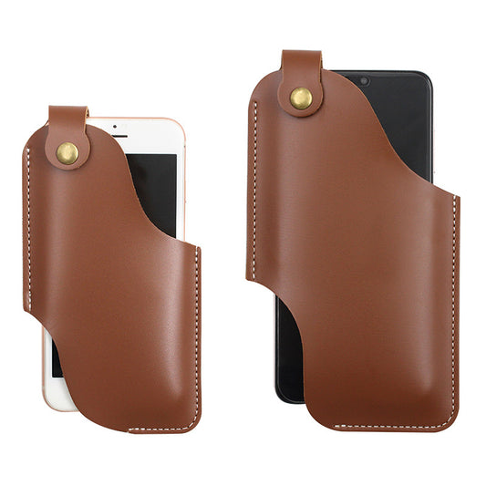 Cinturón de Cuero con Bolsillo Portátil para Celular