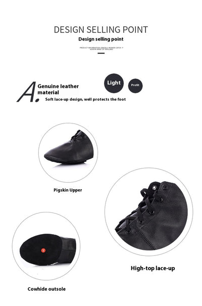 Zapatos de Ballet en Cuero Genuino con Suela Flexible para Danza Moderna - Image 17