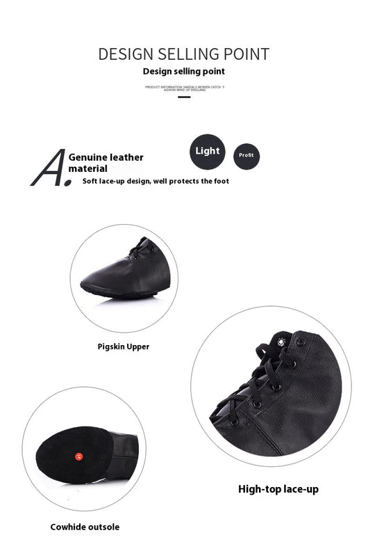 Zapatos de Ballet en Cuero Genuino con Suela Flexible para Danza Moderna - Image 17