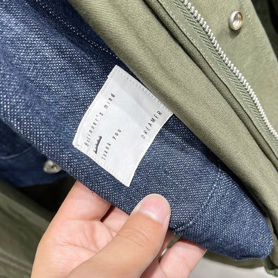 Abrigo Tipo Gabardina Falsa Dos Piezas Largo Medio para Hombre - Image 3