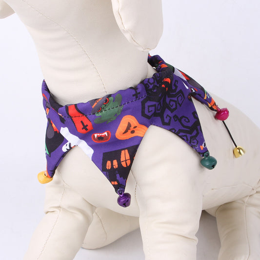 Conjunto de Gorro y Bufanda Gato Halloween