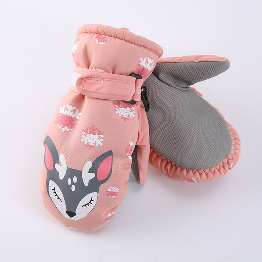 Guantes Térmicos Infantiles Diseño Ciervo Navideño - Image 3