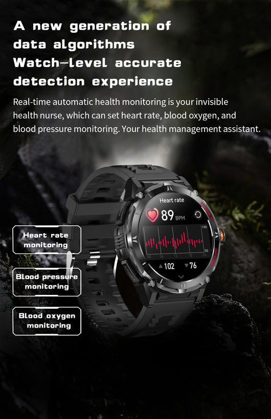 Reloj Inteligente Y18 con Monitoreo de Oxígeno, GPS y Altitud - Image 9