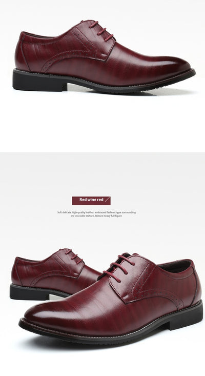 Zapatos de Cuero Británicos Talla Grande para Hombre - Image 17