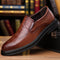 Zapatos de Cuero Puntiagudos Estilo Británico para Hombre
