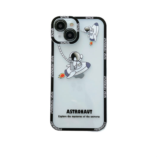 Funda Transparente para Celular con Diseño de Astronauta en Silicona - Image 4