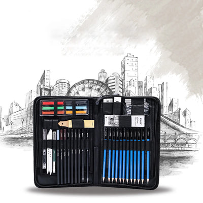 Set de 72 Lápices de Colores Profesionales con Carboncillos y Pinceles para Dibujo Artístico - Image 19