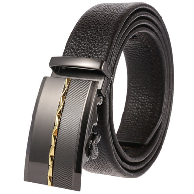 Cinturón de Cuero para Hombre con Hebilla Automática - Image 4