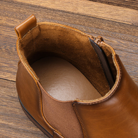Botas Chelsea Talla Grande para Hombre - Diseño Clásico en Madera Natural - Image 12