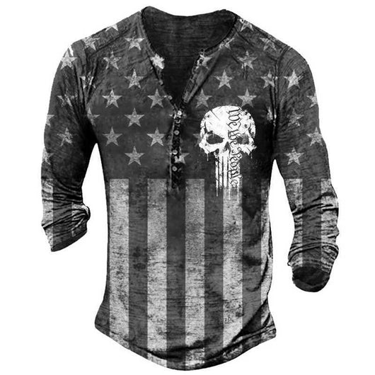 Playera Deportiva Estampada de Manga Larga para Hombre - Image 12