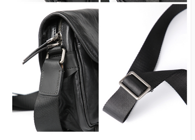 Bolsa de Cuero para Hombre con Correa Cruzada Ajustable - Image 15
