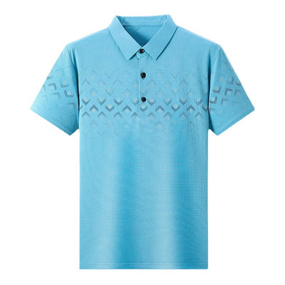 Polo Ejecutivo Ice Silk Manga Corta para Hombre - Secado Rápido y Estilo Business Casual - Image 5