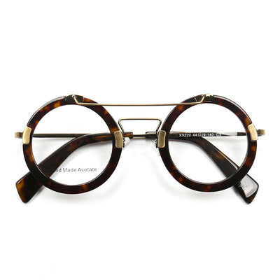 Lentes Vintage Redondos con Protección Azul - Marco Metálico Doble Rayo - Image 17