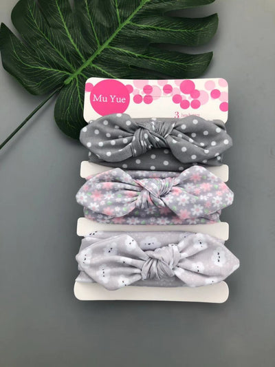 Set de 3 Diademas Infantiles con Moños Estampados - Image 45