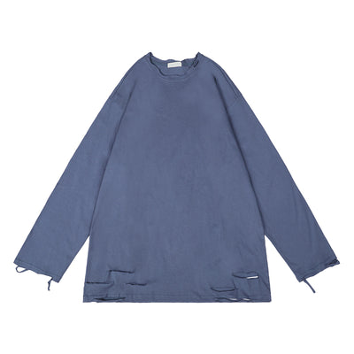 Remera Oversize Cuello Redondo Manga Larga - Image 3