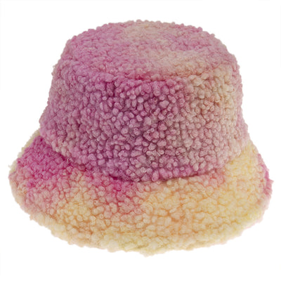 Gorro Bucket Tie-dye Acolchado para Otoño e Invierno - Image 4