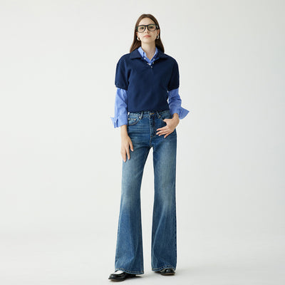 Jeans Rectos Cintura Alta Mujer Otoño Stretch - Image 6