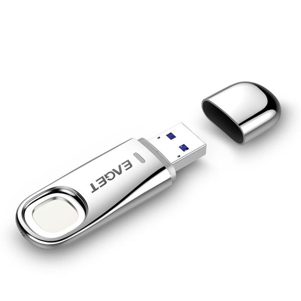Memoria USB 32GB/64GB Eaget FU60 con Huella Dactilar - Seguridad Biométrica Metal