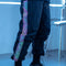Pantalones Deportivos Reflectantes con Cordón - Diseño Suelto y Moderno