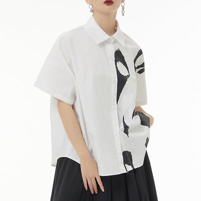 Blusa Estampada de Manga Corta Casual para Mujer - Image 8