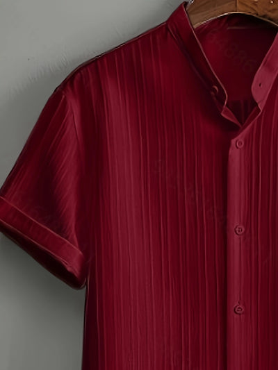 Traje de Playa Multicolor para Hombre - Camisa Casual de Manga Corta - Image 24