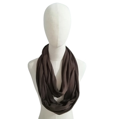 Pañuelo Funcional para Mujer con Bolsillo Cremallera y Jersey Liso - Image 43