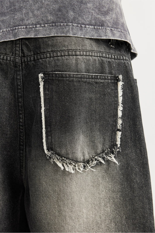 Shorts de Mezclilla Rotos Estilo Hip Hop Urbano - Image 9