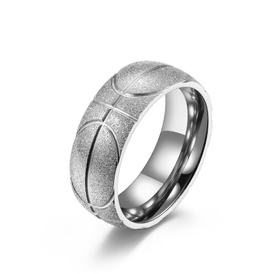Anillo de Baloncesto en Acero Inoxidable con Diseño Tallado y Acabado Mate - Image 13