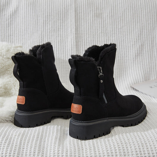Botas de Nieve para Mujer con Forro de Pelaje y Algodón Acolchado - Image 5