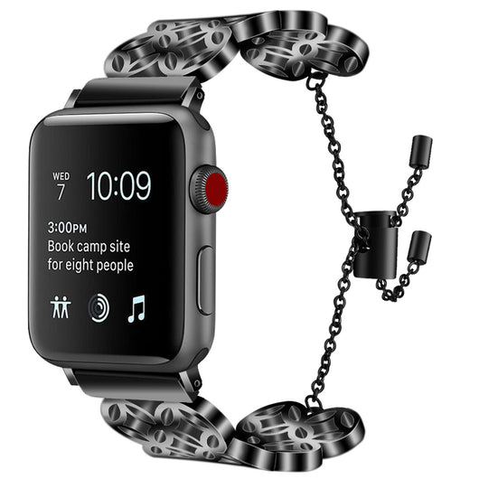 Correa Mariposa Floral de Acero Inoxidable Compatible con Apple Watch - Image 22
