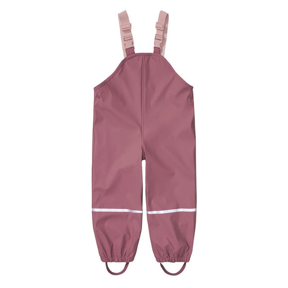Pantalones Impermeables para Niños con Forro Polar y Tirantes