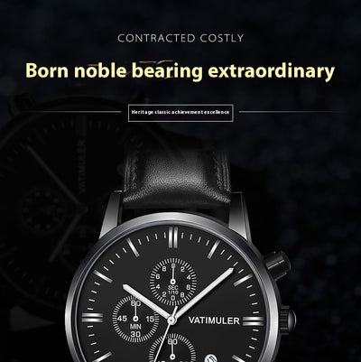 Reloj Empresarial Multifunción Estilo Coreano para Hombre - Image 14