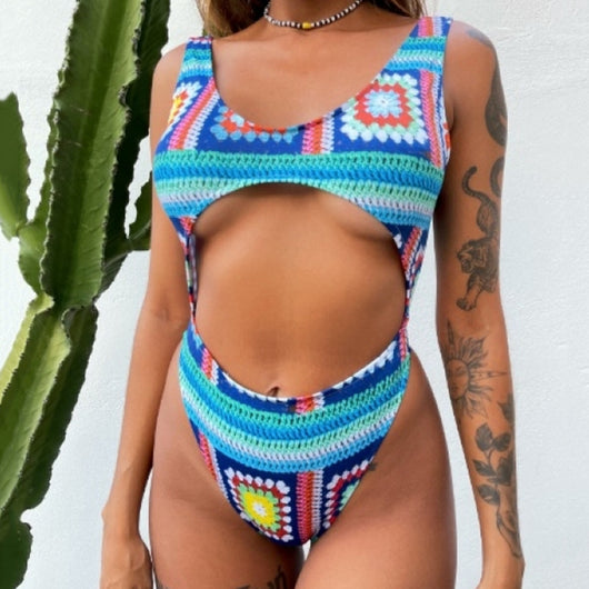 Traje de Baño Elegante de Una Pieza con Detalles en Contraste - Image 13