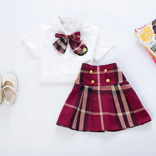 Conjunto Infantil Elegante: Blusa y Falda Dos Piezas - Image 19