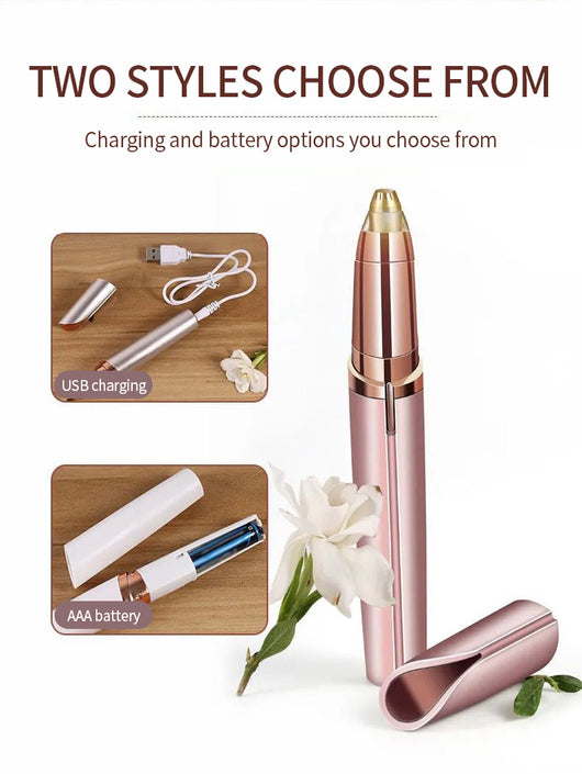 Depiladora Eléctrica 2 en 1 para Cejas y Vello Facial - Recargable USB, Impermeable y Portátil - Image 26