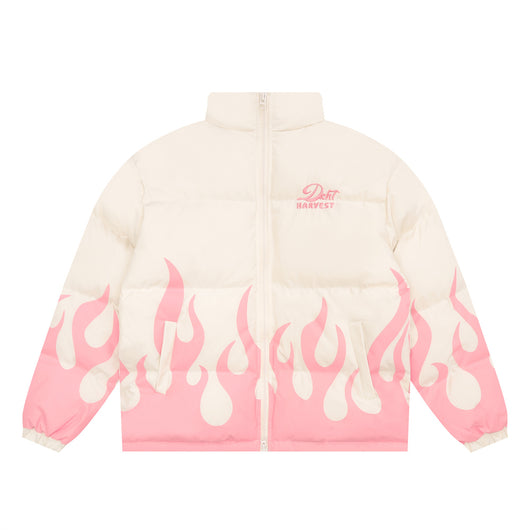 Abrigo de Algodón Grueso con Cuello Alzado y Estampado Flama - Aislante Térmico para Invierno - Image 7