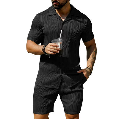Conjunto Deportivo Hombre: Camiseta y Shorts con Patrón Onda Transpirable - Image 18