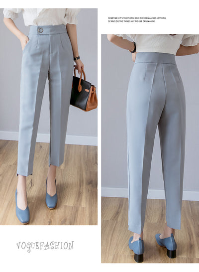 Pantalón Chifón Talle Alto Recto Suelto