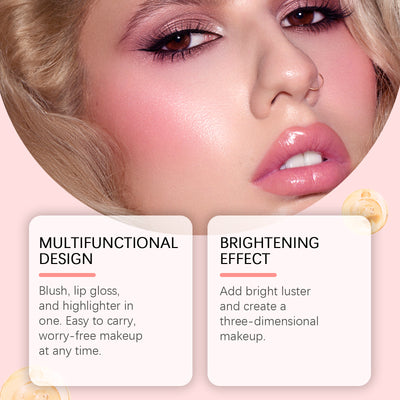 Correctora Multifunción con Iluminador, Rubor y Brillo Labial - Image 16