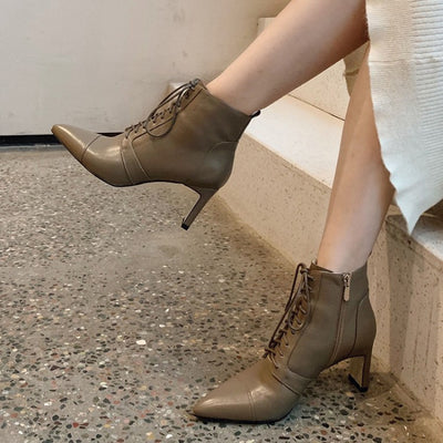 Botas Martin Elegantes con Cordones y Tacón Alto - Image 16