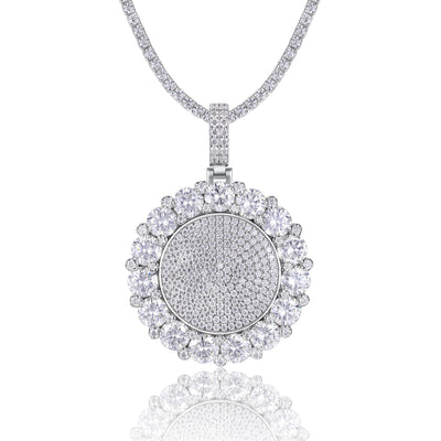 Collar de Moissanita Premium en Plata 925 con Baño de Platino