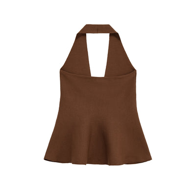 Top Halter Ajustado para Mujer con Cuello Anudado - Image 2
