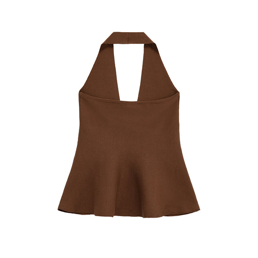 Top Halter Ajustado para Mujer con Cuello Anudado - Image 2