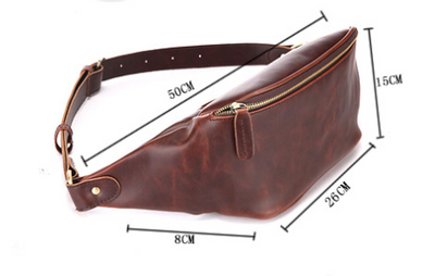 Bolsa Cruzada para Hombre Cuero Crazy Horse Estilo Retro - Image 12
